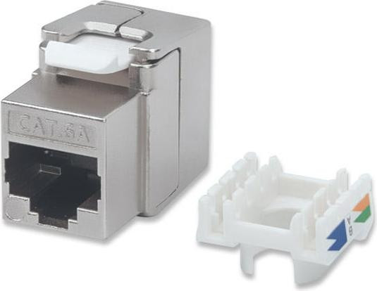 Intellinet 771986 Cat6a modulaire connector, FTP, Keystone jack, gereedschaploos te installeren
