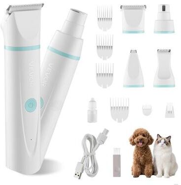 Tools, Home & Hobby 4 In 1 Dog Grooming Kit With Cordless Clippers Nail Grinder And Quiet Pet Hair Trimmer 4 In 1 Dog Grooming Kit With Cordless Clippers Nail Grinder And Quiet Pet Hair Trimmer