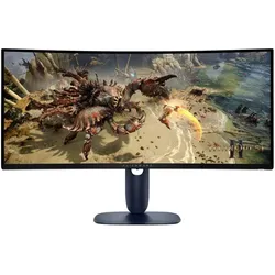 Dell Alienware AW3425DWM (3440 x 1440 Pixel, 34"), Monitor, Schwarz, Blau
