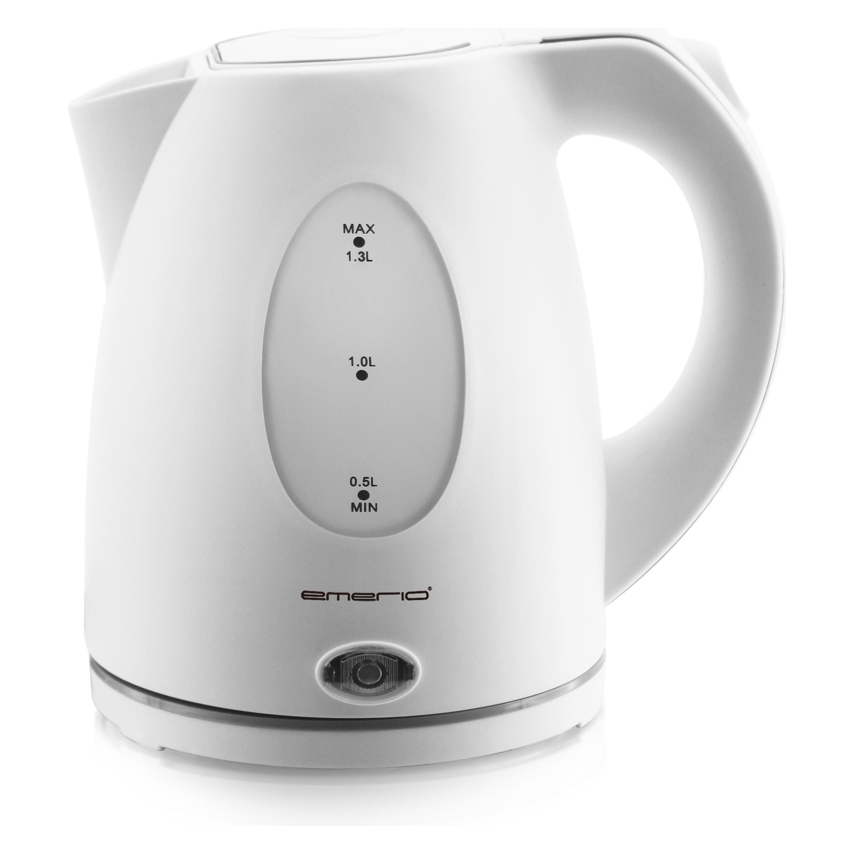 Emerio Wasserkocher, 1.3L, Wasserstandsanzeige, weiss (1.30 l) (WK-106468.13)