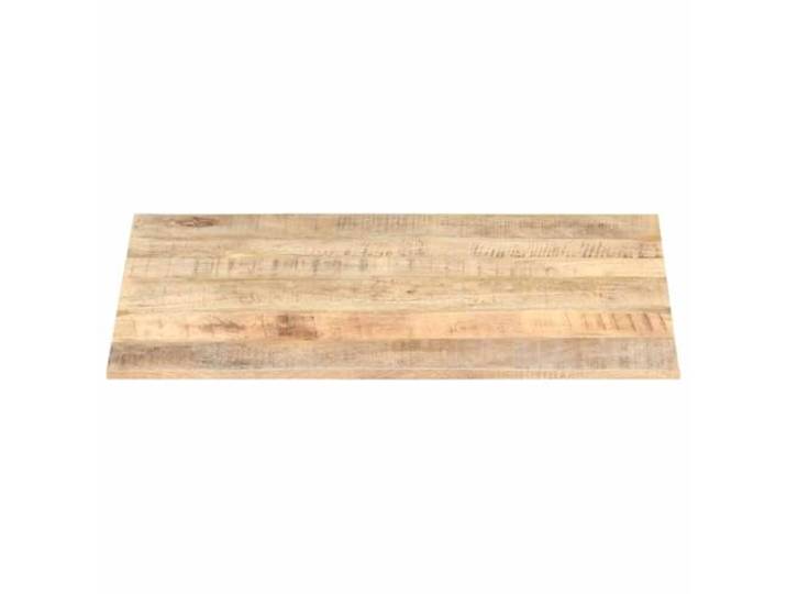 KTHLBRH Tischplatte aus Massivholz Mango, 80 x 70 cm, 15-16 mm Polierte Oberfläche, handbemalt, mit zwei Holzständern, für Restaurants und Hotels