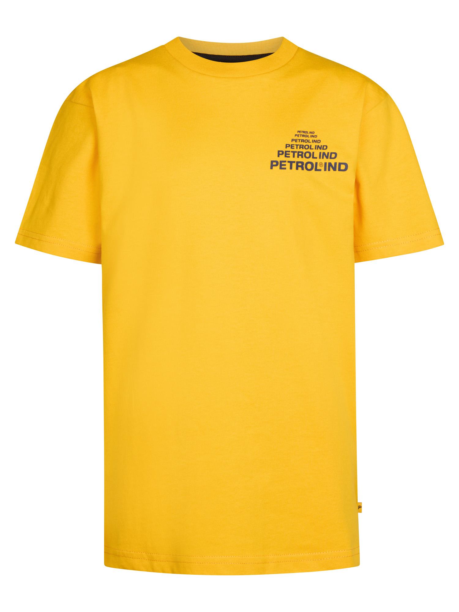 Petrol Industries - Jongens Backprint T-shirt Great Divide - Geel