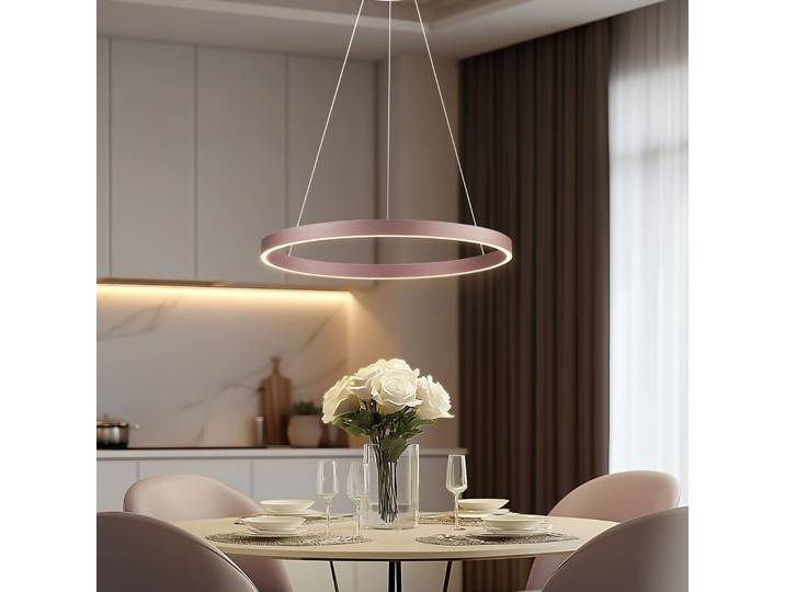 Yonam 1 LED Smart Suspension Coffee - Lucande - Salon / séjour - Moderne - Aluminium - À ampoule unique