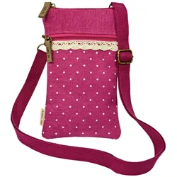 Mini Crossbag Punkte fuchsia 181