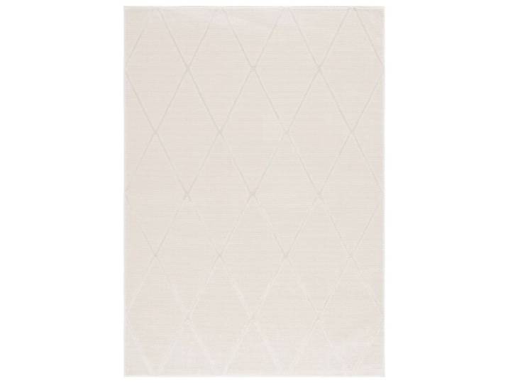 Tapis Contemporain en Polyester Blanc 160 x 231 cm