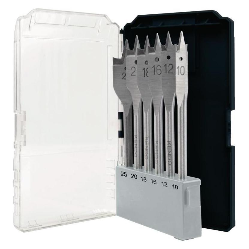 Kendo Flachfräsbohrer-Set Ø 10-25 (10 mm, 12 mm, 16 mm, 18 mm, 20 mm, 25 mm) (58336577)