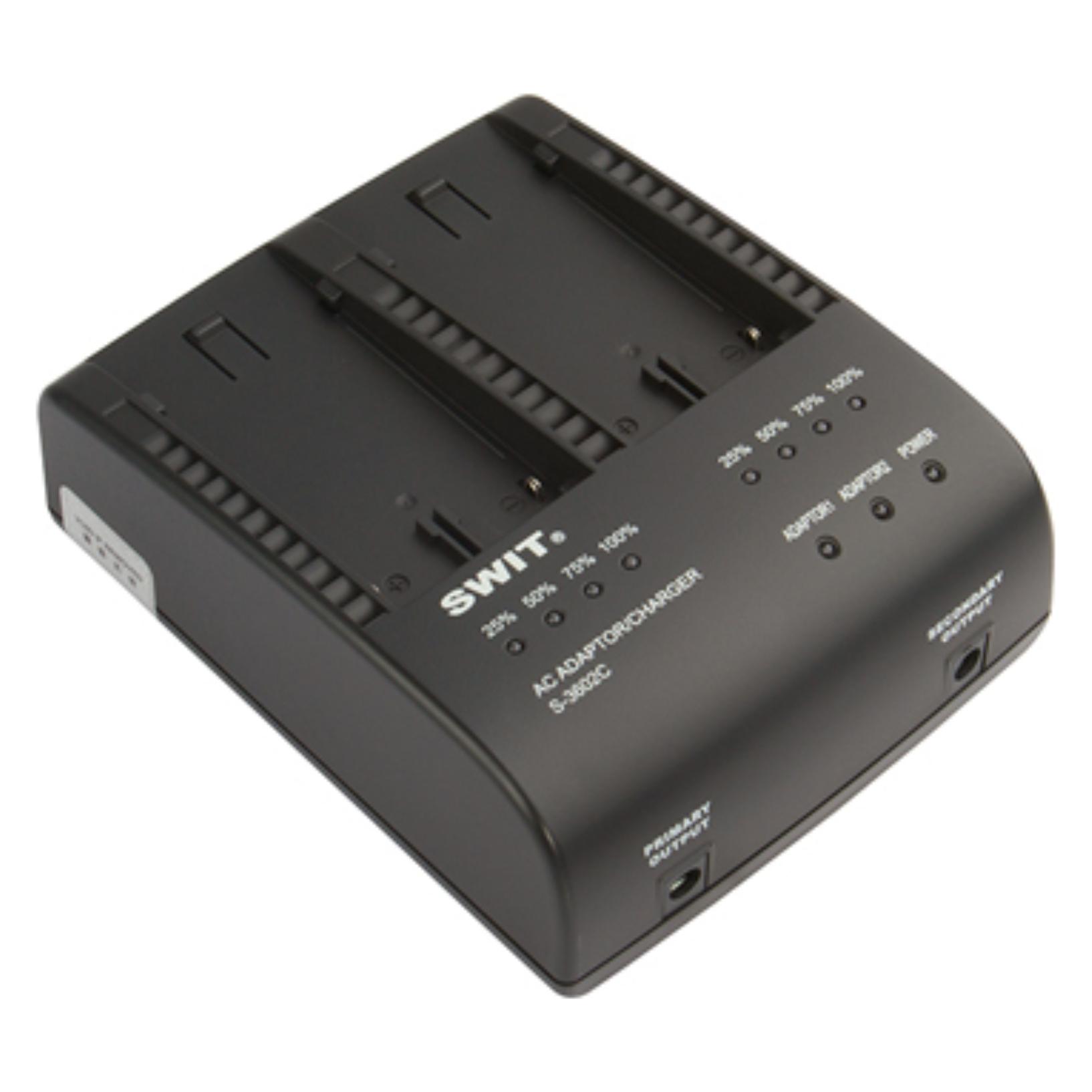 Swit S-3602C | 2x2A DV charger compatible to Canon BP series (Kamera Akku Ladegerät) (S-3602C)