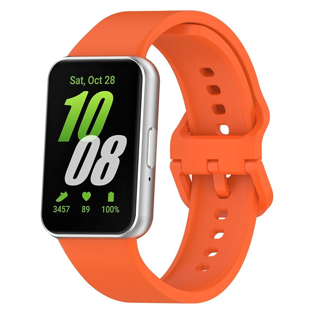 Techsuit - Watchband (W086) - Samsung Galaxy Fit3 - Orange (Silicone) (70708530)