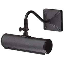 Wandleuchte Bilderlampe Stahl Schwarz B 19 cm Badleuchte Flurleuchte 2 Flammig