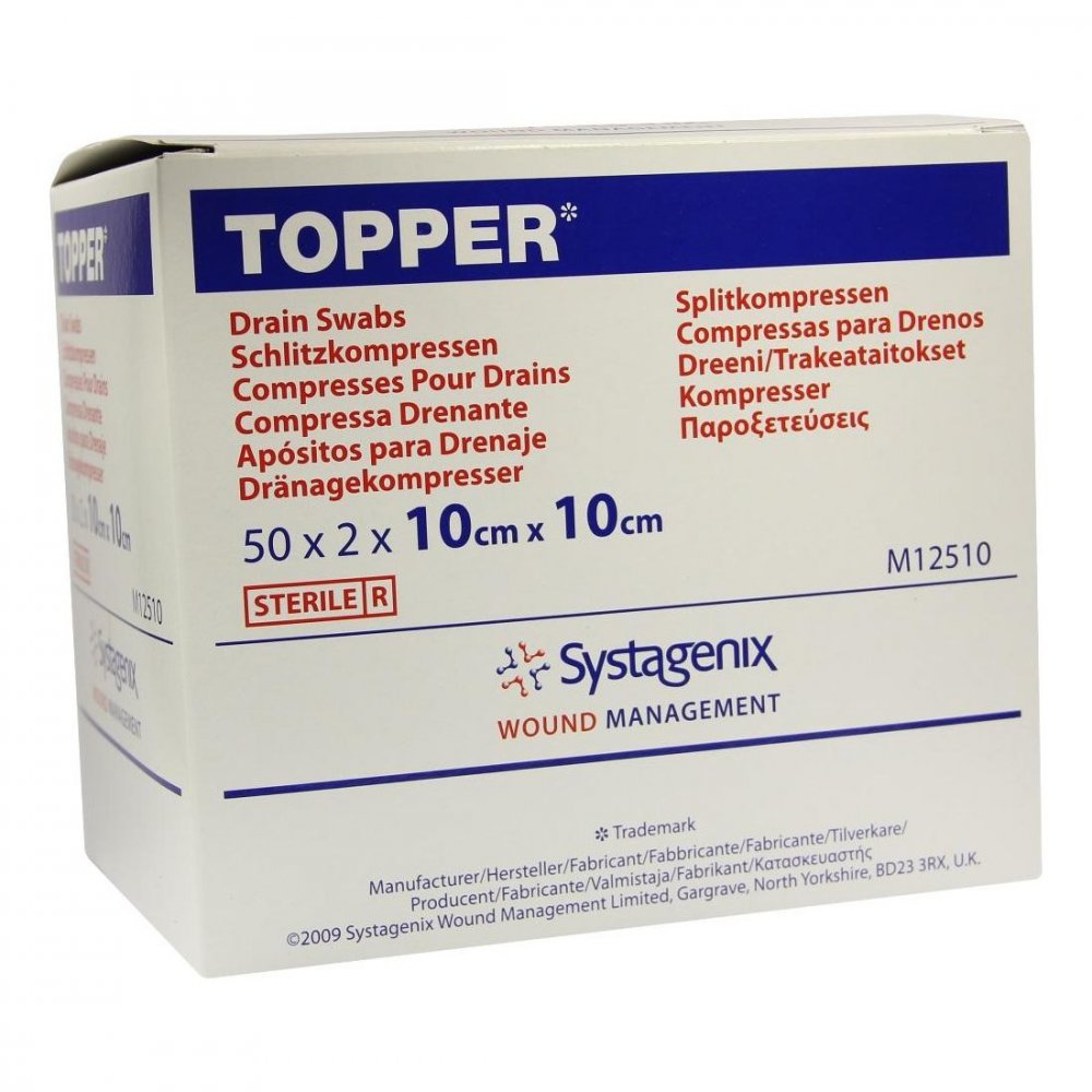 Solventum Germany GmbH Topper Schlitzkompr.steril 10x10 cm 04516002