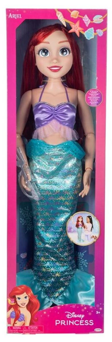 Jakks Pacific Disney Prinses Ariel grote pop voor meisjes, meerkleurig, 81 cm
