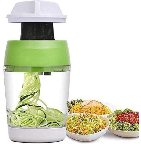 Veggie Spiralizer Handheld spiraalsnijder voor groenten en zoodles, Groen