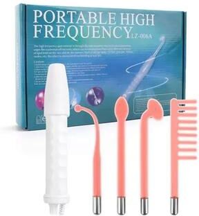 Discount Dollar Deals High Frequency Facial Wand For Acne Treatment Portable Neon Wand For Skin Therapy us Plug