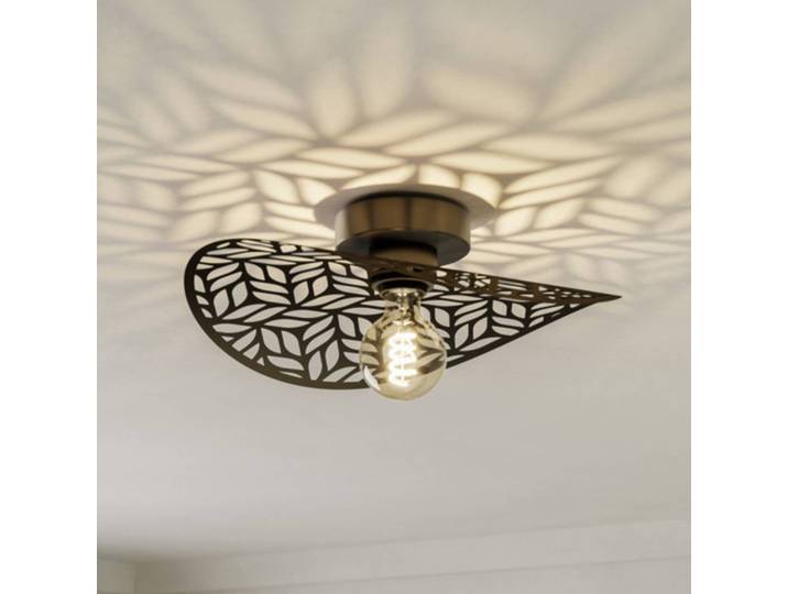 EGLO Deckenlampe SWABY, dimmbar, bronze / altmessing, für Wohn- / Esszimmer, Metall, Deckenlampe