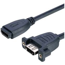 Lyndahl HDMI Adapterkabel HDMI-A Buchse 0.2 m Schwarz LKPK005 für Einbau HDMI-Kabel