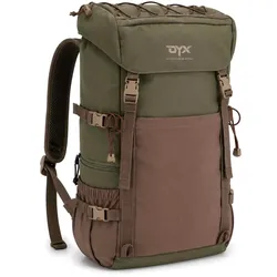DYX Großer Freizeit- und Reiserucksack - green/coffee