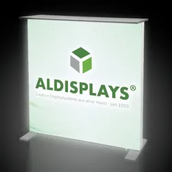Textil LED Promotiontheke No-Frame Fold