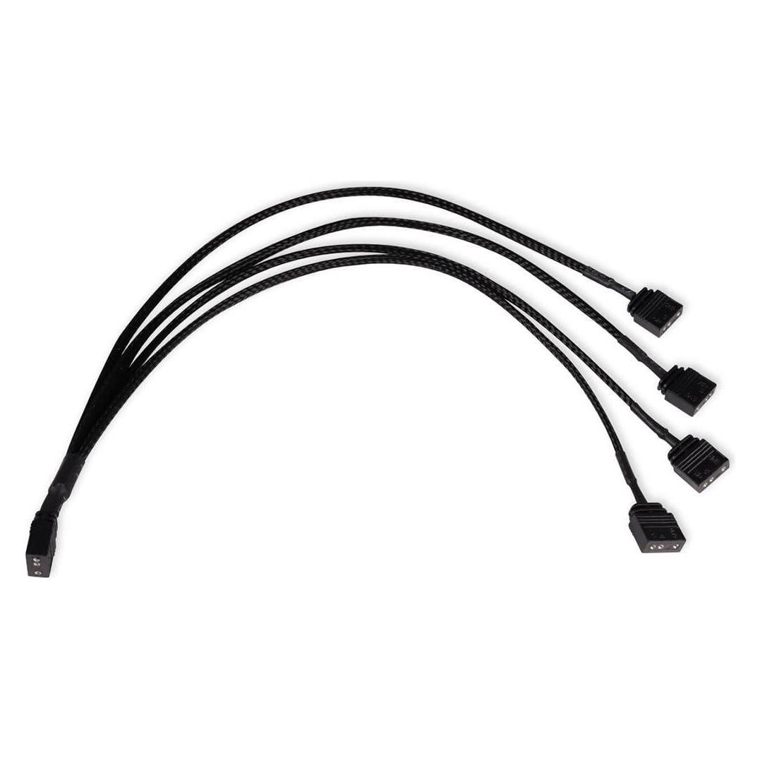 Alphacool KAB Y-Splitter aRGB 3-Pin auf 4x 3-Pin 30cm (RGB) (18711)