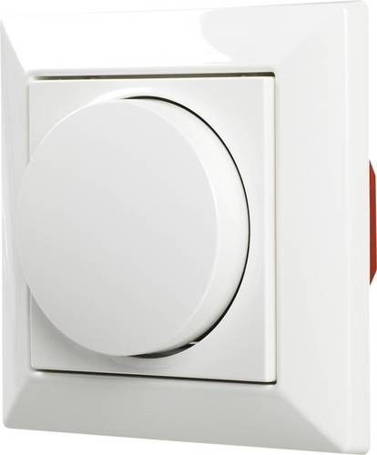 Ehmann 5591x0100 Drehdimmer Geeignet für Leuchtmittel: LED-Lampe, Halogenlampe, Glühlampe Weiß (RAL 9016)