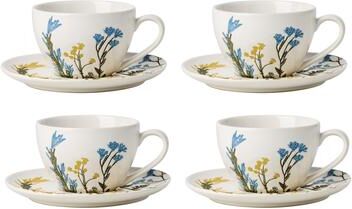 Lenox Wildflowers Tea Cup & Saucer, Set of 4