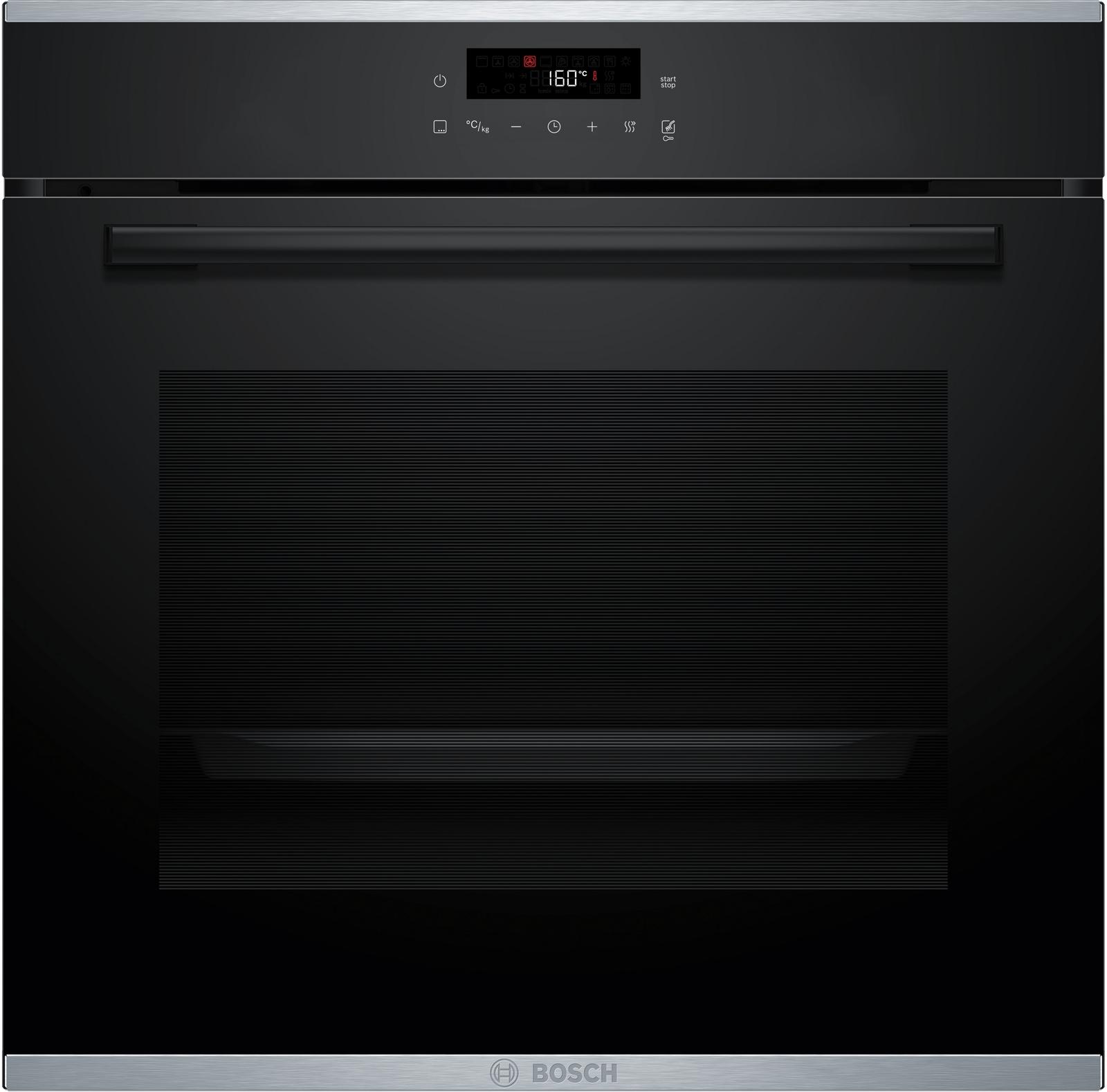Bosch HBD473FH84 (HBA271BB3+PVS811B16E), Zonen-Induktionskochfeld, 4 Zone(n), Schwarz, Berührung, 80,2 cm, 52,2 cm