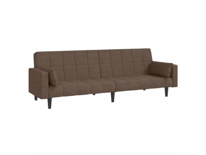 GHVBNMF Schlafsofa 2-Sitzer mit Kissen Klappsofa Taupe Stoff 220cm Vielseitiges 2-in-1 Liegesofa für Wohnzimmer, Gästezimmer oder Büro, schnell verwandelt zum Gästebett inklusive 2 Kissen.