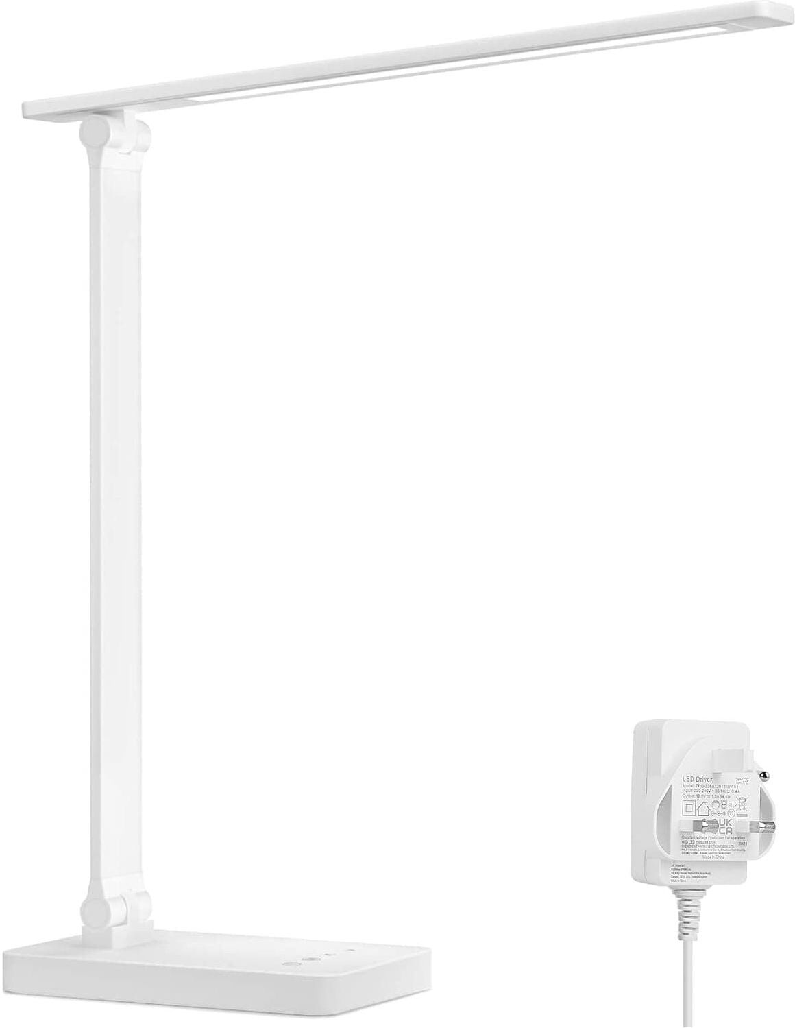 Lepro LED Desk Lamp - 9W Dimmable Eye-Caring Table Light, 5 Brightness x 3 Color Modes, Touch Control for Reading, Office, Bedside, New