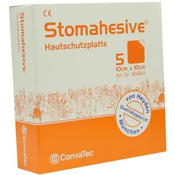 Stomahesive Hautschutzplatte 10x10 cm 5 St