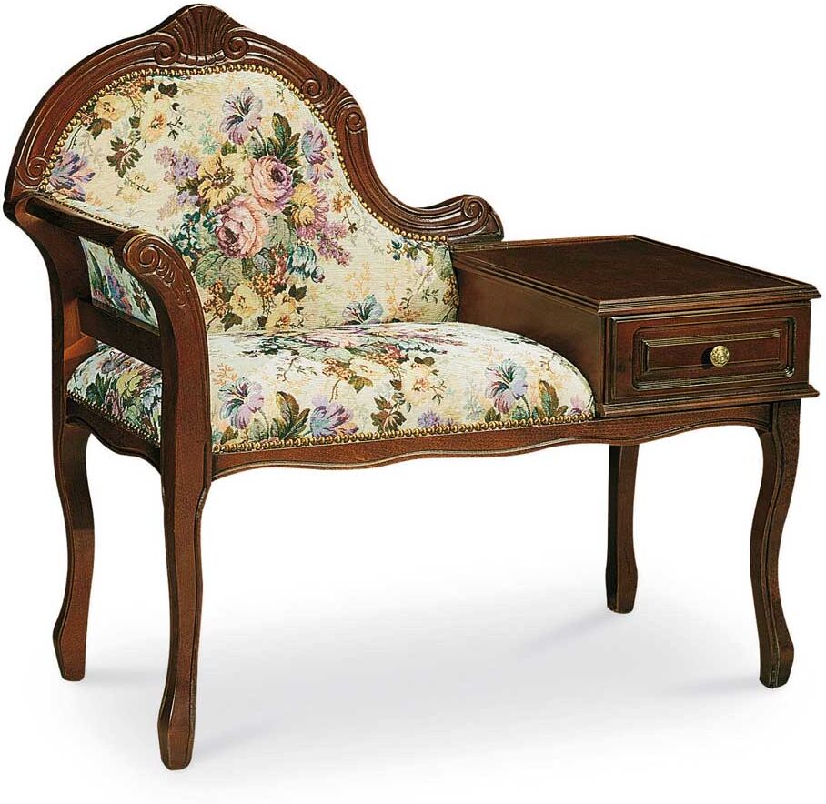 Pharao24.de Telefonbank im Barock Design floralem Muster