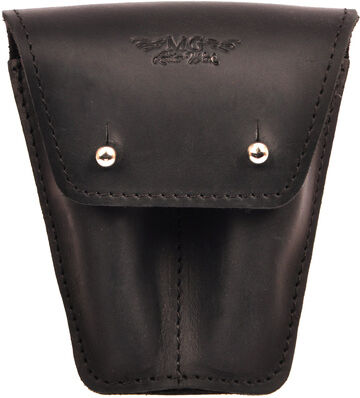 MG Leather Work Trumpet Mouthpiece Pouch 2 B Noir