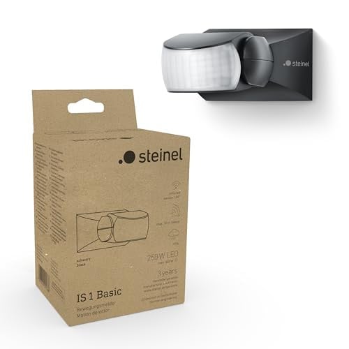 Steinel Bewegingsmelder IS 1 Basic, 120 graden sensor, zwart