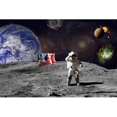 Fototapete PAPERMOON "Moon", bunt, B:5m L:2,8m, Vlies, Tapeten