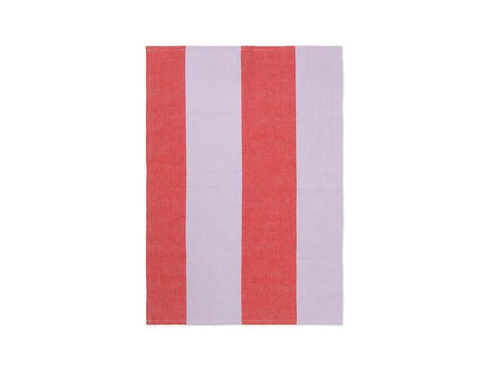 Ferm Living - Hale Geschirrtuch, rot / lila