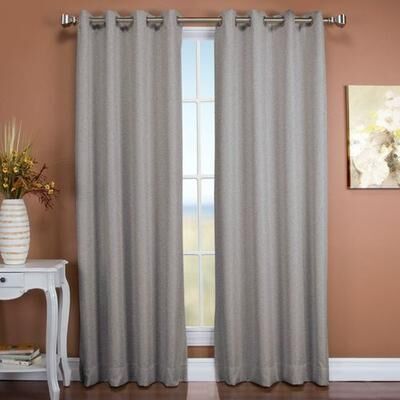 Ricardo Trading Llc Worthington Grommet Curtain Panel, 50 x 96, Ecru