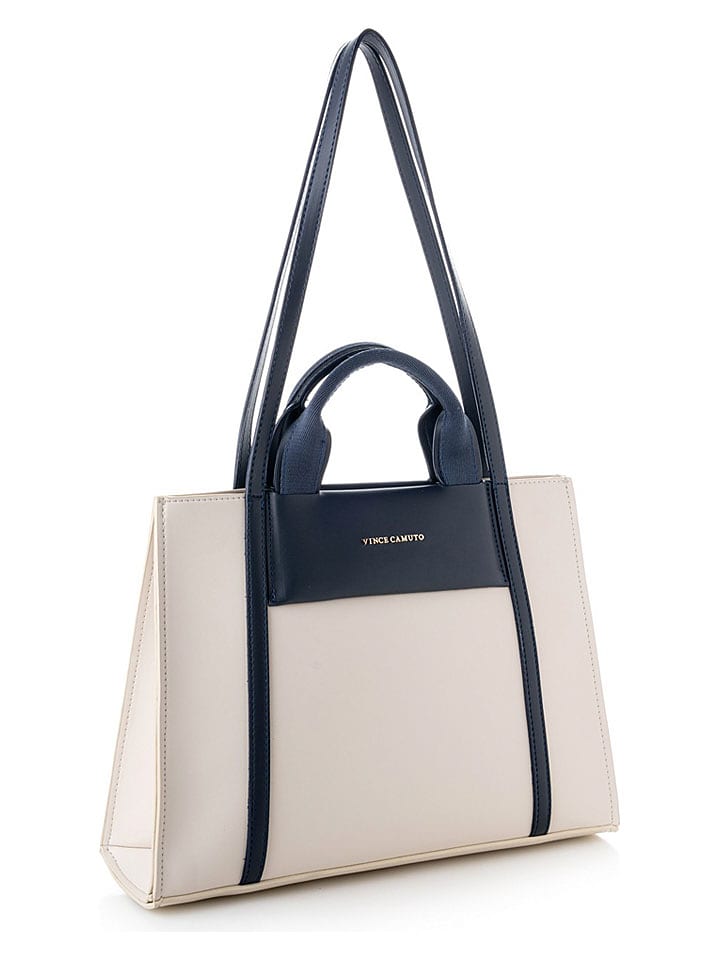 Vince Camuto Henkeltasche in Creme/ Dunkelblau - (B)37 x (H)27 x (T)11 cm - onesize