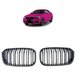 Sportgrill Kühlergrill Doppelsteg passend für BMW 3er F34 Gran Turismo 13-20 glanz schwarz