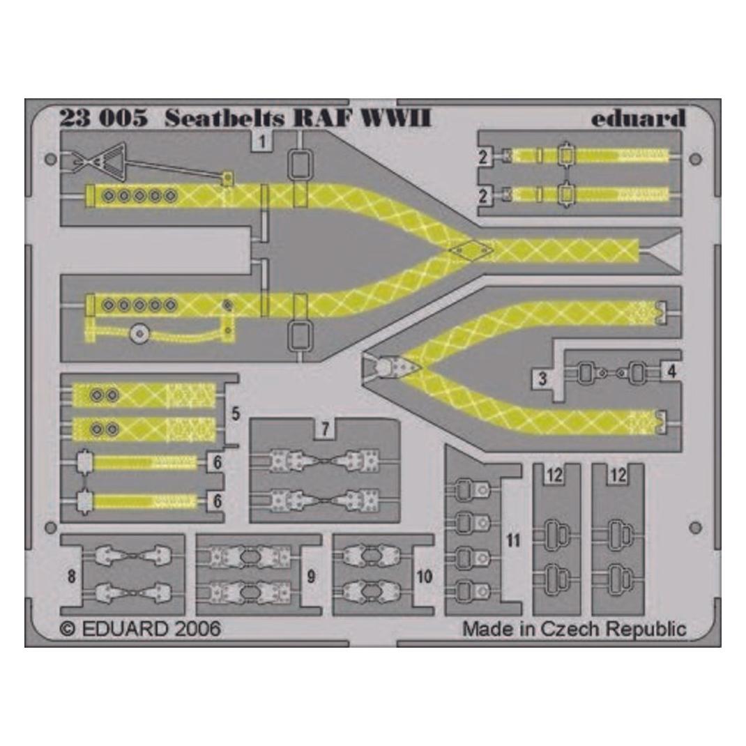 Eduard Seatbelts RAF WWII 1/24 (23005)