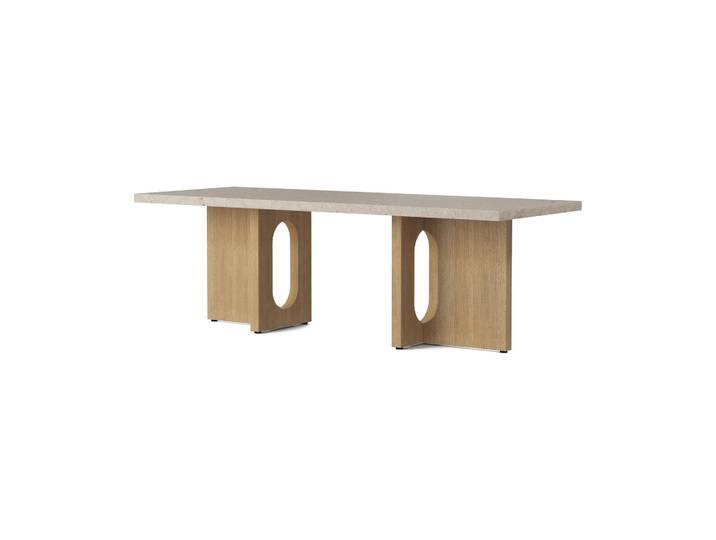 Audo Copenhagen Androgyne Loungetisch Sand/Kunis-Brekzie, Eichengestell