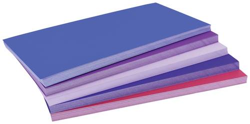 Magnetoplan Dawn Moderationskarte farbig sortiert, Violett, Rot rechteckig 200mm x 100mm 250St.
