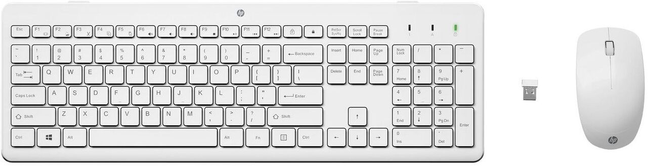 HP 230 Wireless Mouse and Keyboard Combo White
