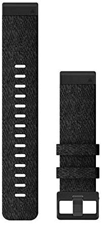 Garmin QuickFit 22-Uhrenarmbänder Schwarzmeliertes Nylon