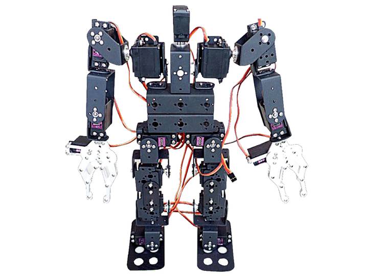 Cadre de Robot humanoïde 17 DOF, Kit de Robot éducatif pour la marche robotique Ardunio, Compatible Servo MG996, Robot Programmable, Kit de bricolage