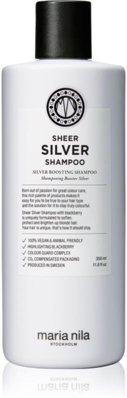 Maria Nila Sheer Silver Shampoo Shampoo zum Neutralisieren von Gelbstich 350 ml