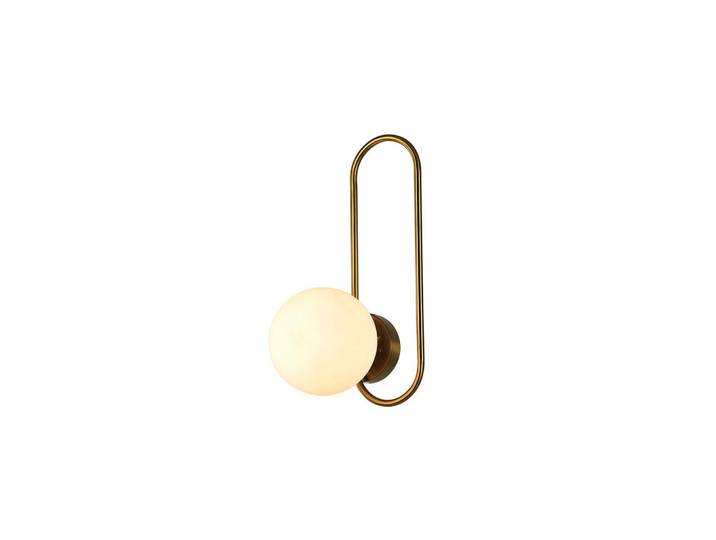 Nettlife Wandleuchte Marvelli, Goldfarben, Metall, E14, 34.5x18x16 cm, Lampen & Leuchten, Innenbeleuchtung, Wandleuchten