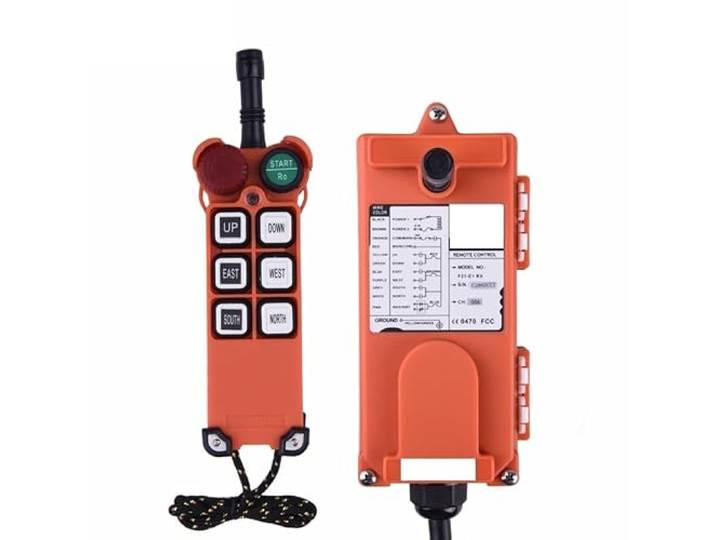F21-E1 6 Tasten 315 Industrial Wireless Radio Crane Remote Control schaltet Hebebühnen-Kran-Hebesteuerung(1T1R,AC DC12-44O)