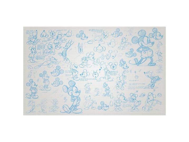 VLIESTAPETE MICKEY SKETCHES