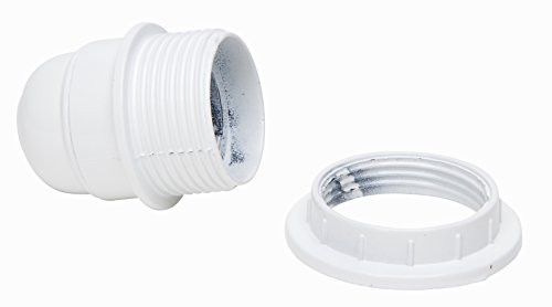 Kopp Isolatiemateriaal E27 met parapludragerring, wit, bakeliet