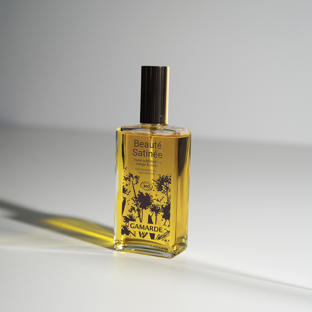 Gamarde Satin Beauty Face and Body Dry Oil 100mL