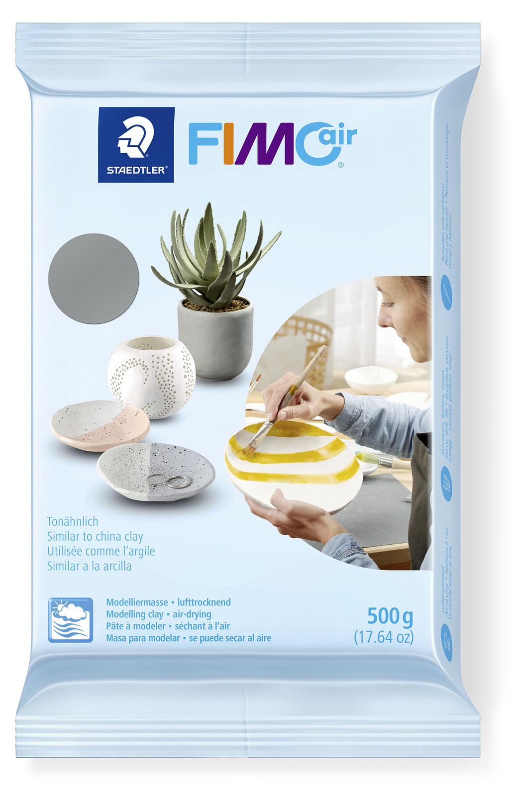 Staedtler FimoAir Modelbouwmassa, 500g, grijs