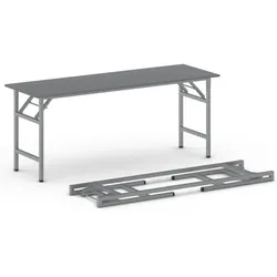 Klapptisch FAST READY, 170x50 cm, graues Gestell, Graphit